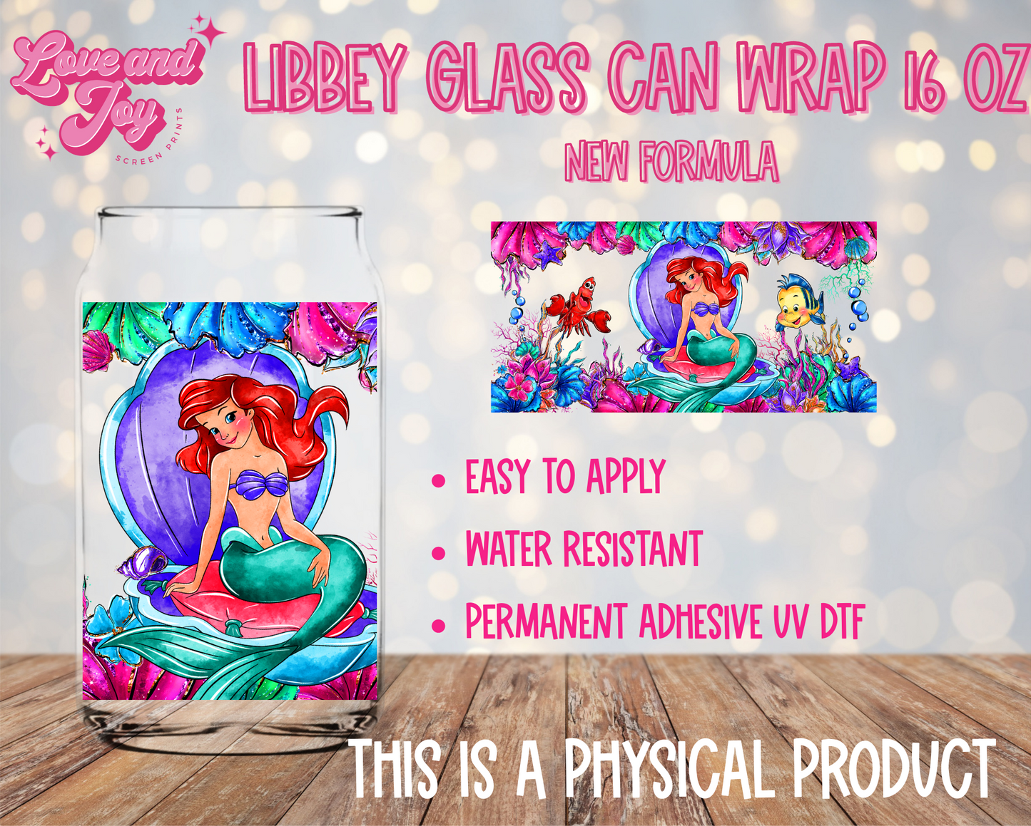 Little Mermaid UV DTF