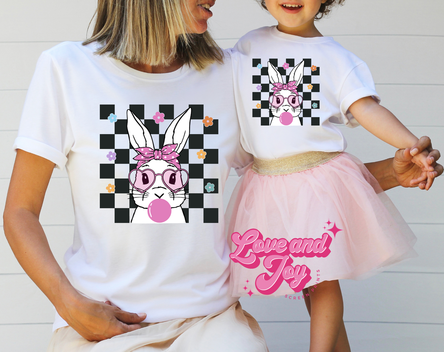 Checker Bunny DTF