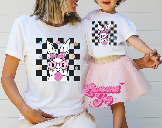 Checker Bunny DTF