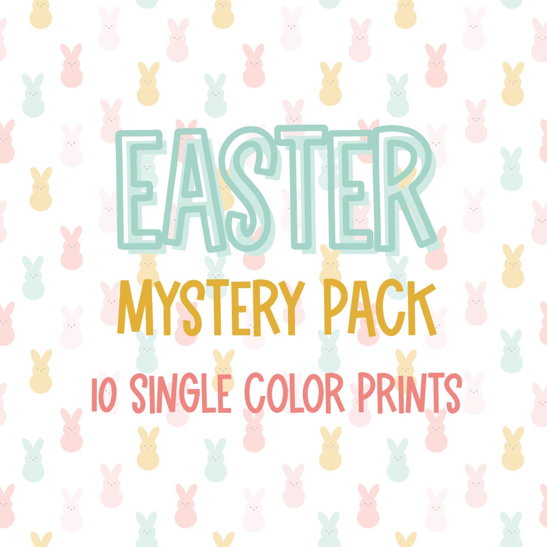 Easter Mystery Pack Screen Print Transfers